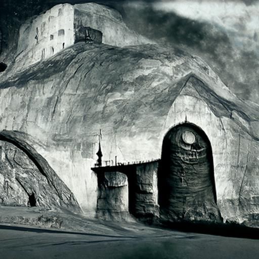Alfred Kubin's Citadel of Stone in Stunning Matte Painting