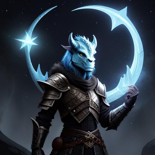 Dragonborn Star Druid Radiates Cosmic Power