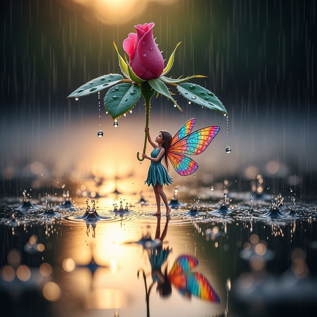 The rose umbrella