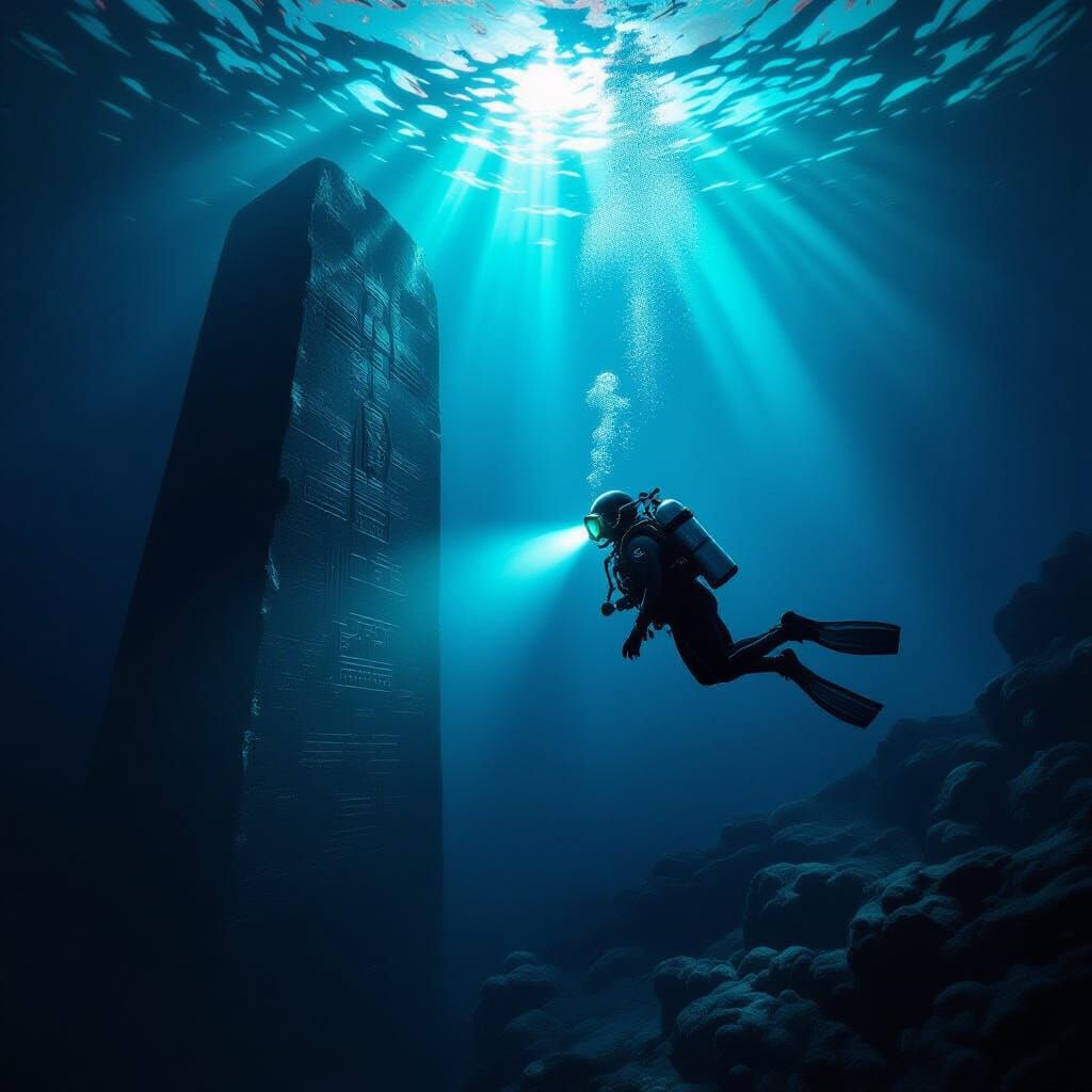 Deep Sea Diver Explores Mysterious Bioluminescent Depths