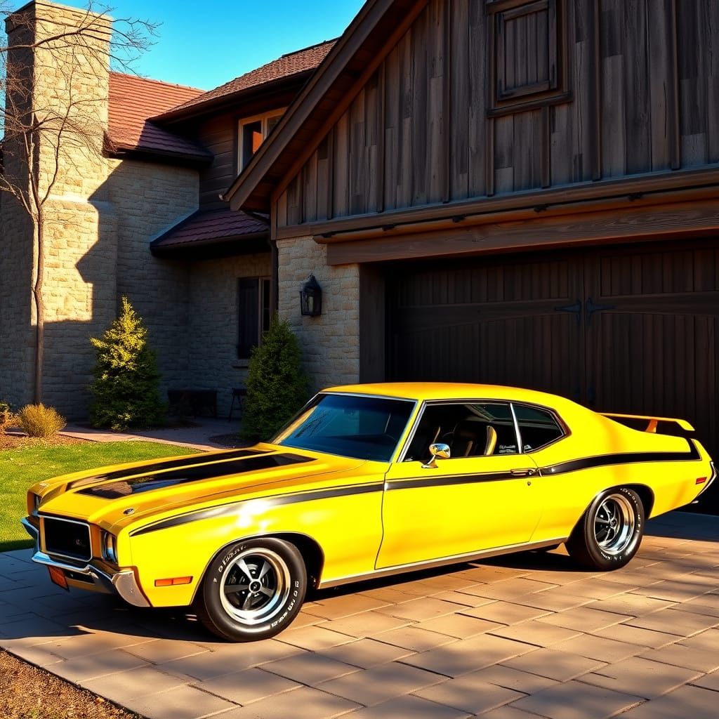 1970 Buick Skylark GSX Muscle Car in HDR