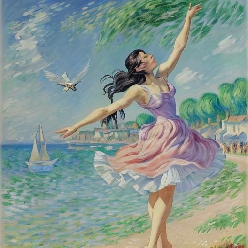 Soft Morning Light in a Whimsical Dance