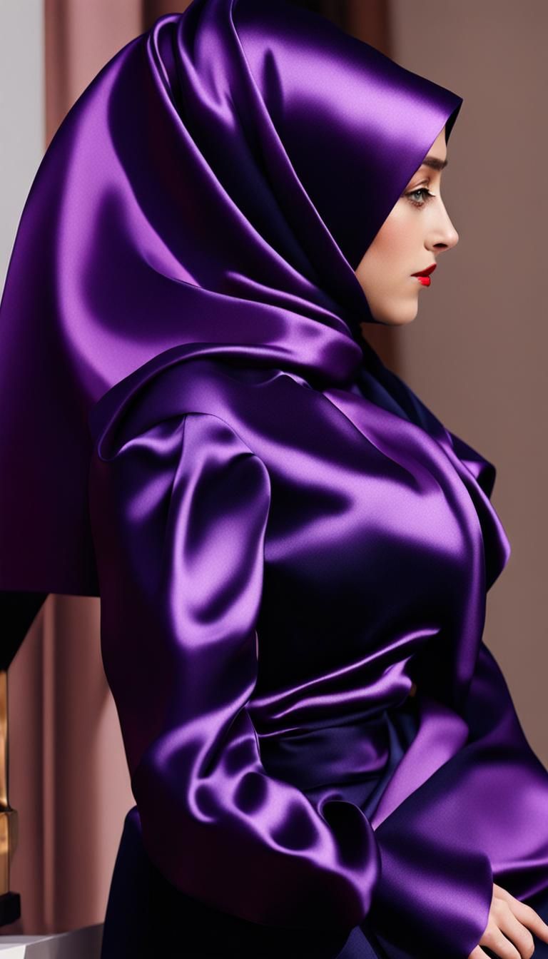 Satin Headscarf Satin Hijab Satin Blouse