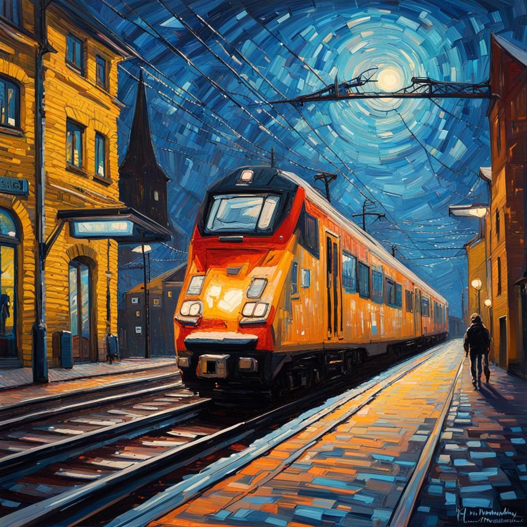 Impasto Cityscape Nightscapes