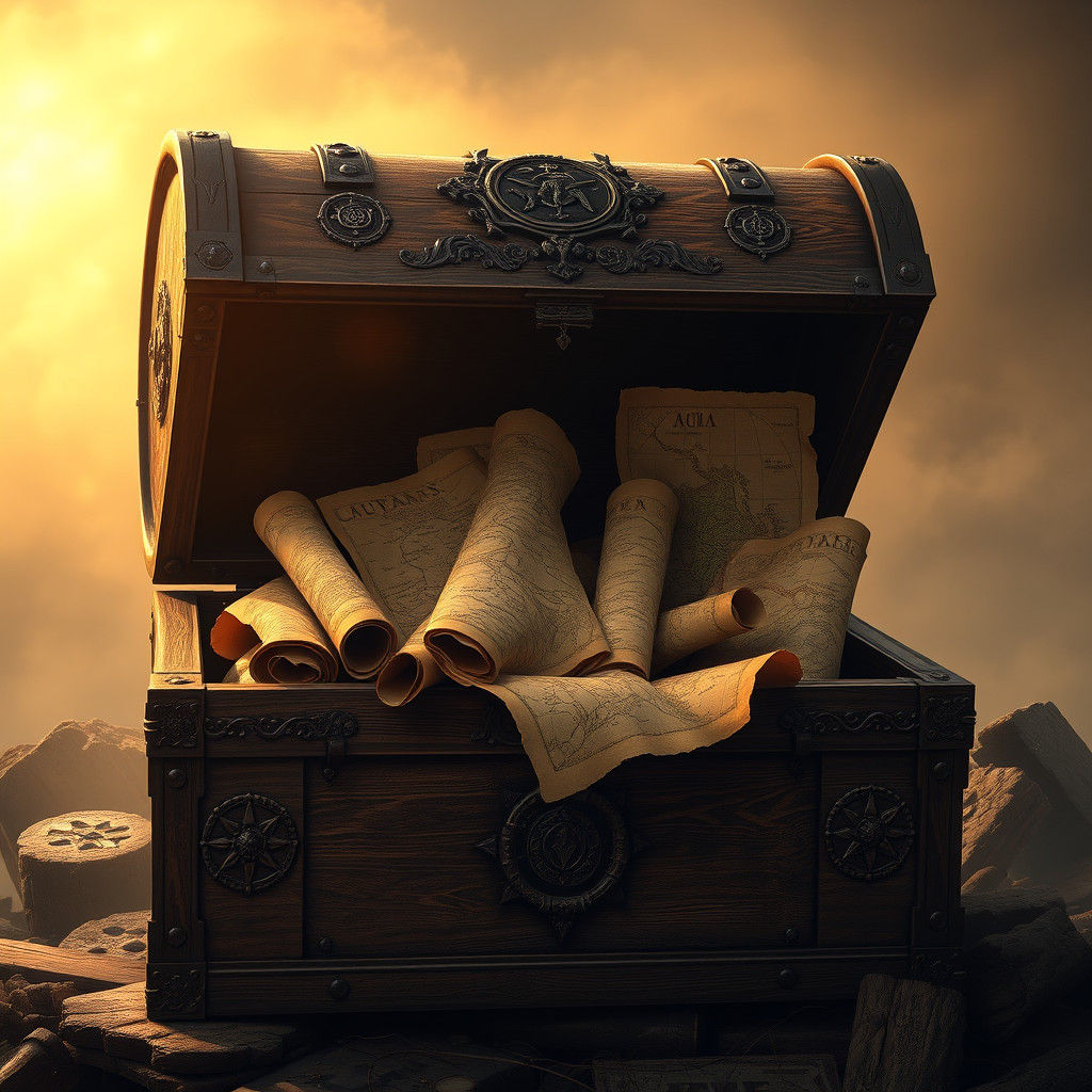 Ancient Wooden Chest Unveils Treasure Trove of Hand-Drawn Ma...