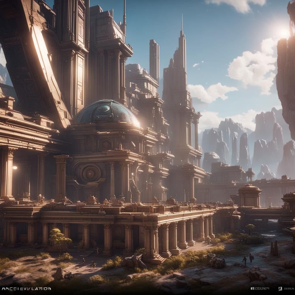 Epic Futuristic Landscape in 8K HDR