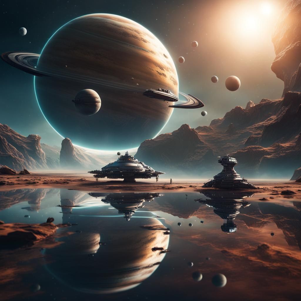 Cosmic Odyssey in Digital Splendor