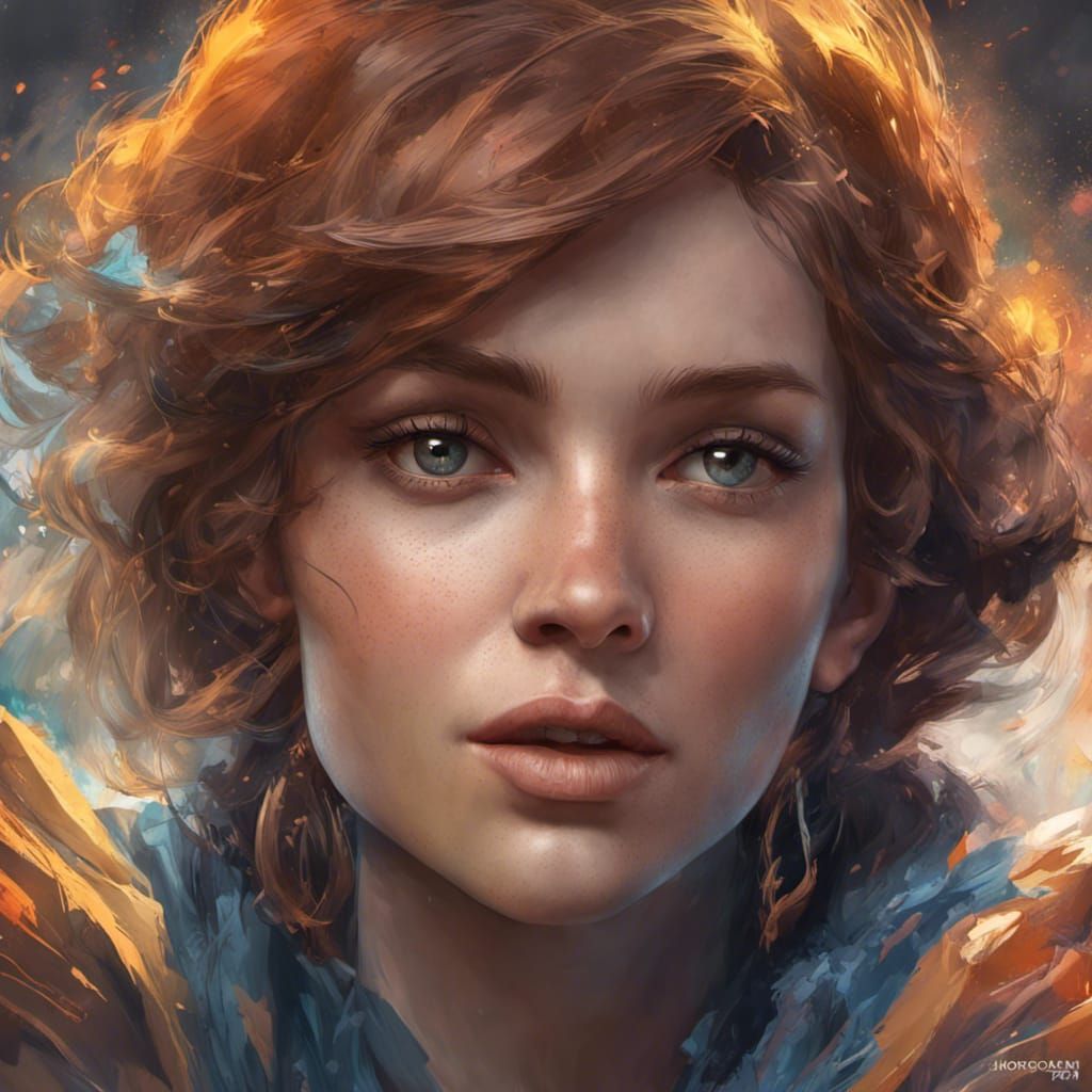 Eleanor Rigby in Triadic Colors Portrait