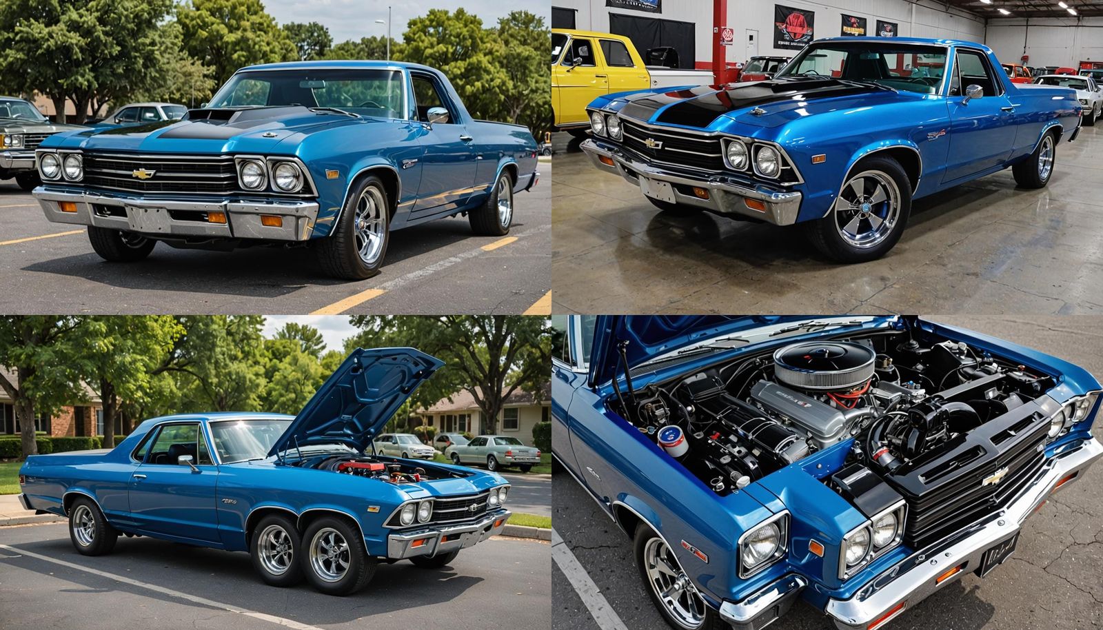 Chevrolet El Camino Retro Muscle Car