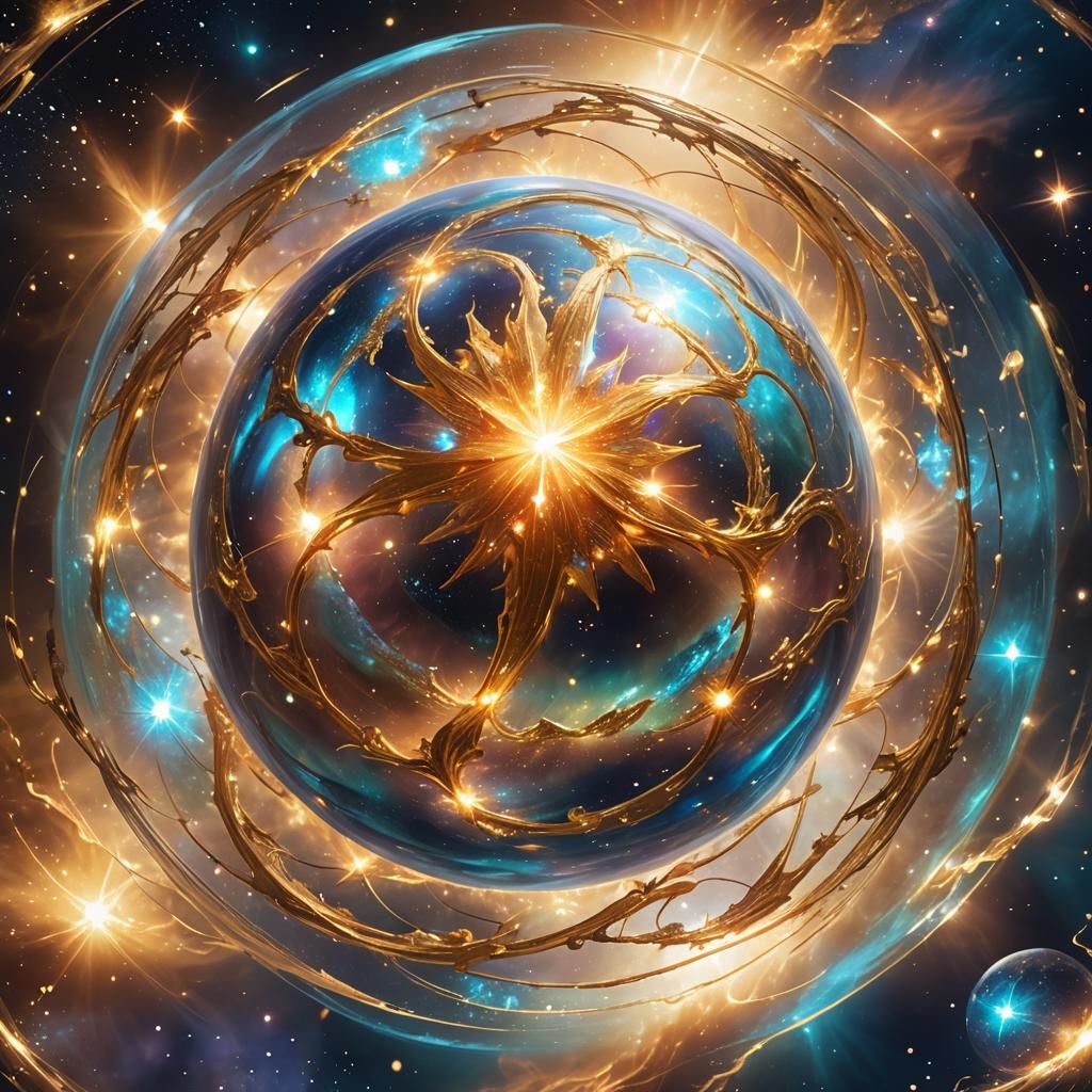 Ethereal Star in Cosmic Dreamscape