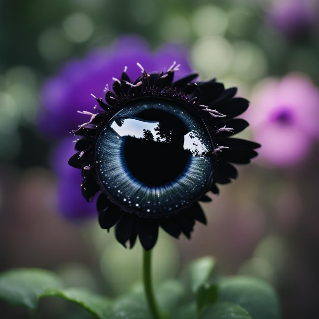 Melancholy Bloom in Bokeh Lighting