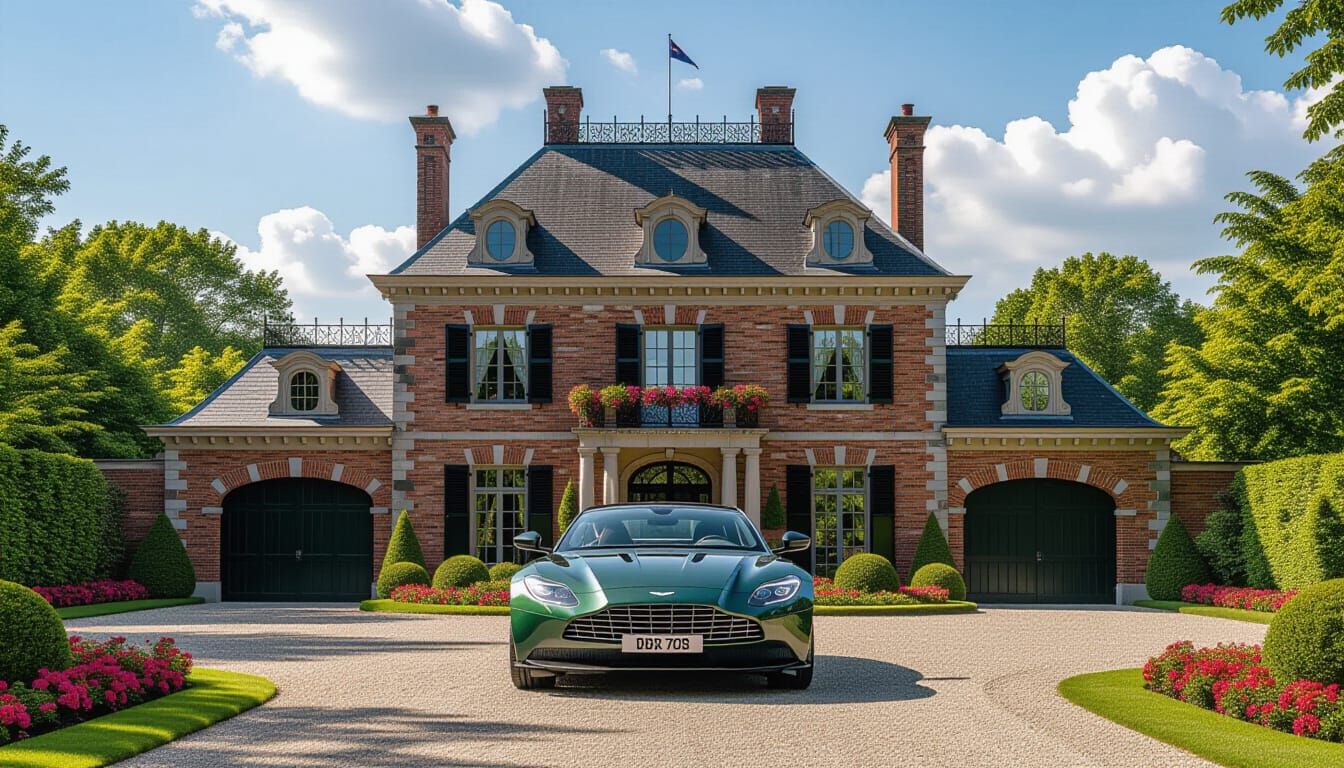 Victorian Chateau with Aston Martin DBX 707