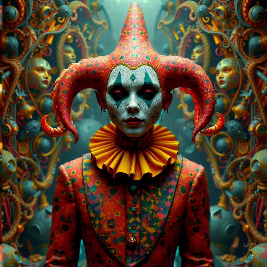 Detailed Grungy Grotesque Scene in Cinematic Style