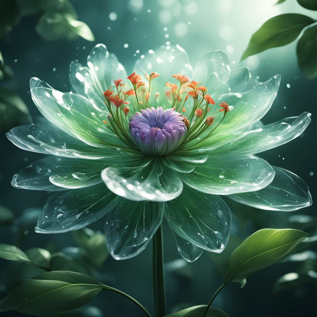 Ethereal Blossom in 3D Digital Art
