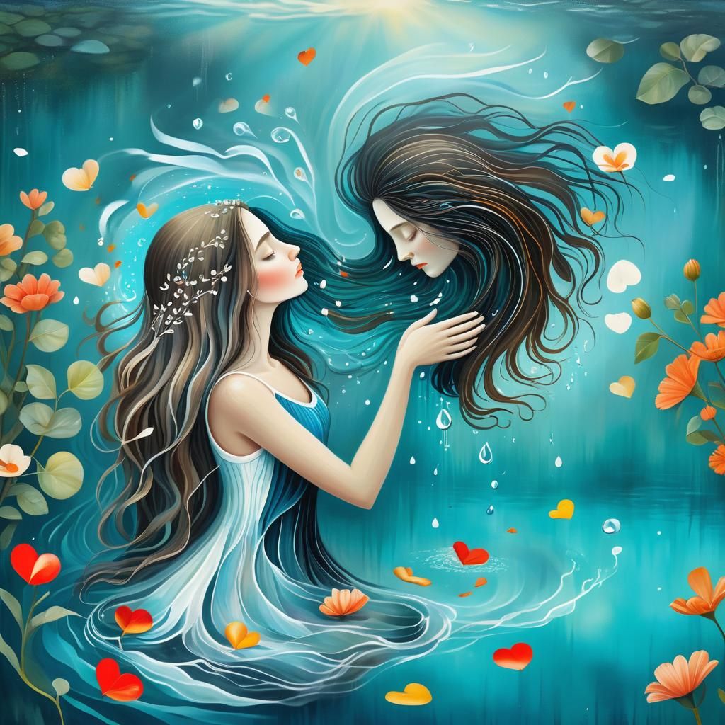 Inspirational Digital Artwork Capturing Strength and Resilie...