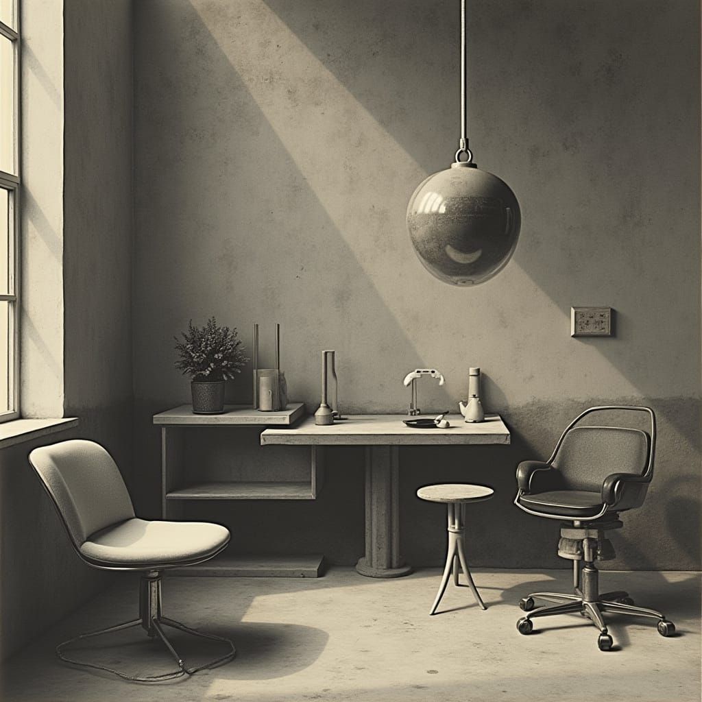 Bauhaus Masterpiece Reflecting Modern Manufacturing Soulless...