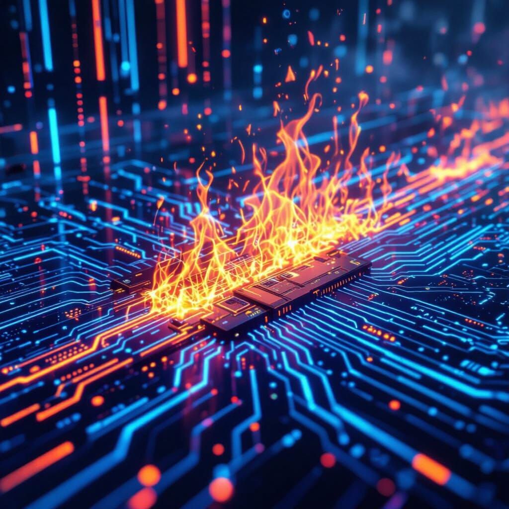 Conscious Digital Fire Blazes Through Circuits