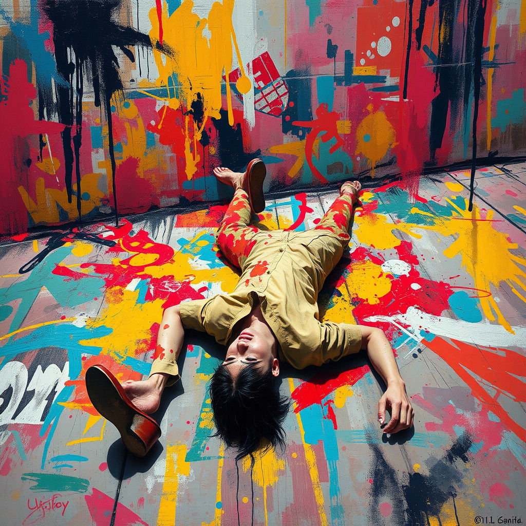 Vibrant Graffiti Street Art Scene