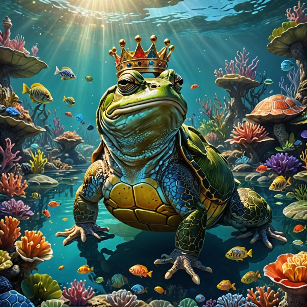 Frog King Tortoise
