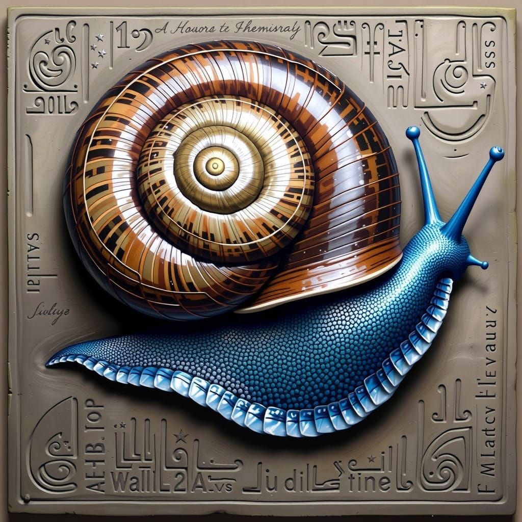 Tribute to a Legendary Snail as Metalwork Art