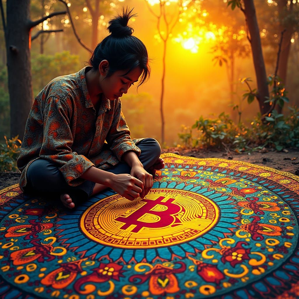 Indonesian Batik Meets Digital Bitcoin Art