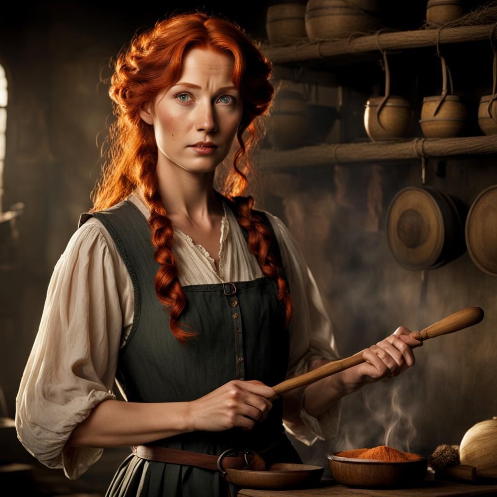 A Lord of the Rings Farmer in a Traditional Garb