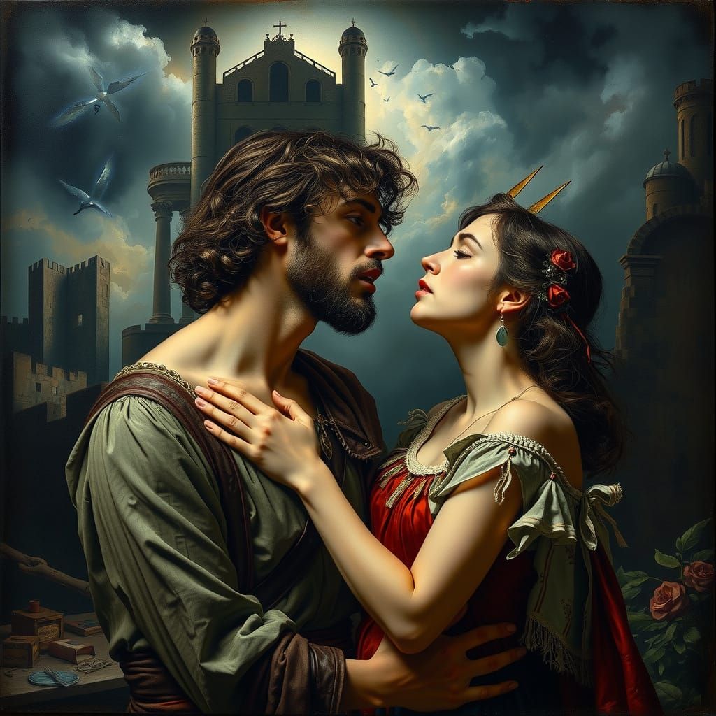 Star-Crossed Lovers in Dark, Chaotic Renaissance-Inspired Sc...