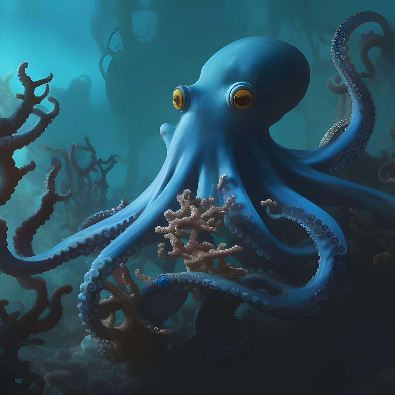 The Rare Blue Octopus