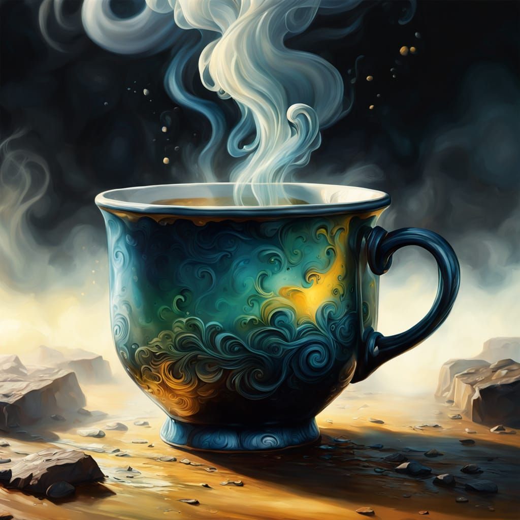 Hyperrealistic Divine Concept Art in Triadic Colors