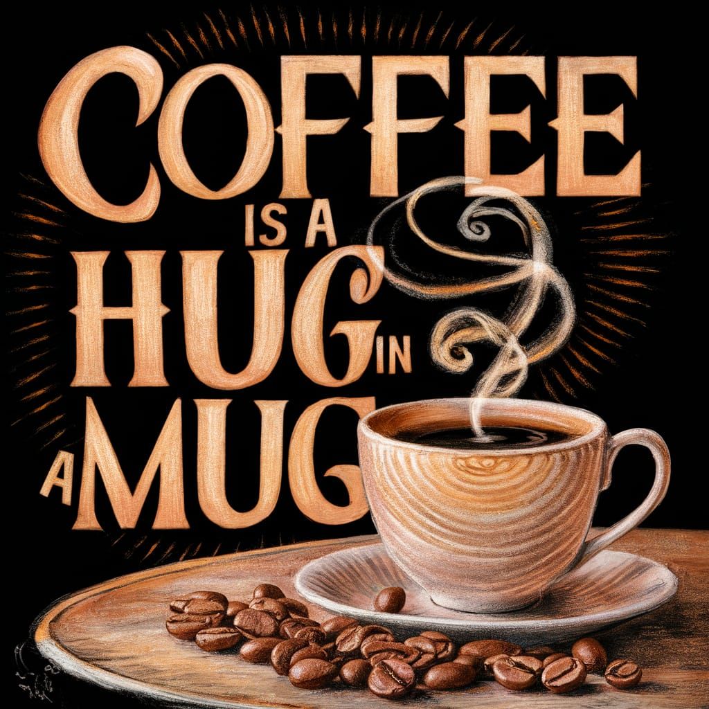 Coffee is a hug in a mug