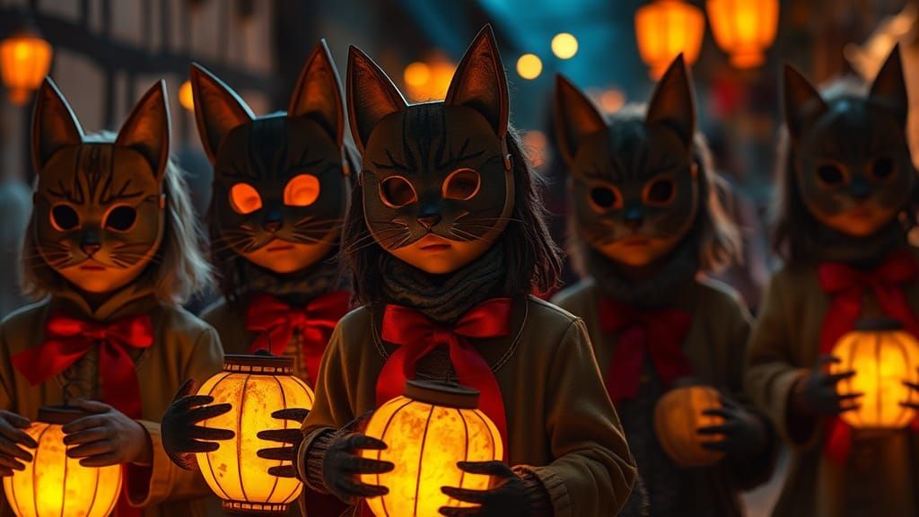 Children in Black Forest Town Celebrate Lantern Festival