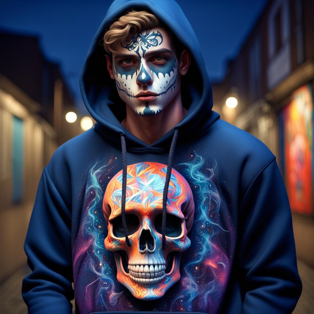 Hyperrealistic Street Art Fantasy Portrait