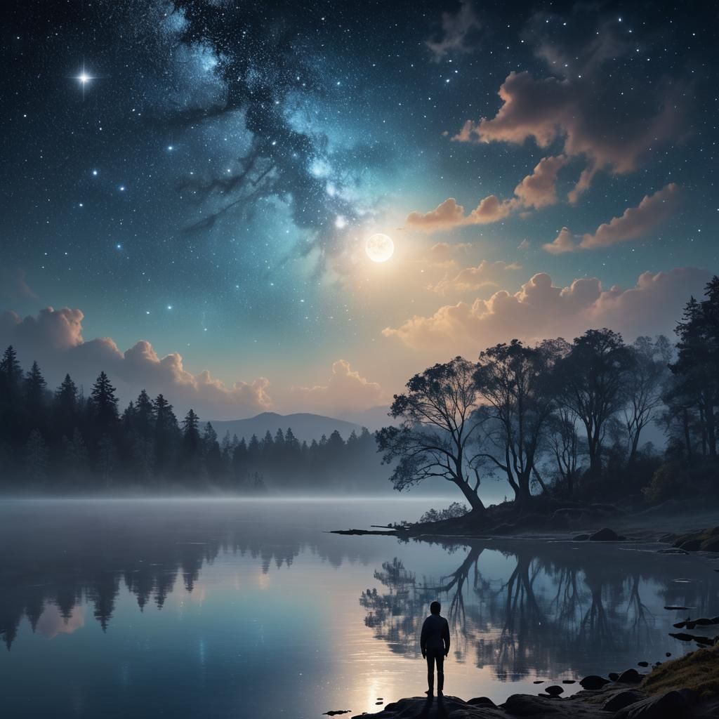 Enchanted Nightfall in Celestial Dreams