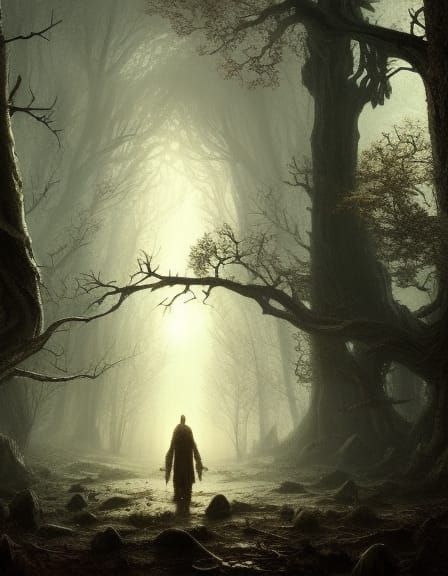 Haunted Forest Path in High Resolution