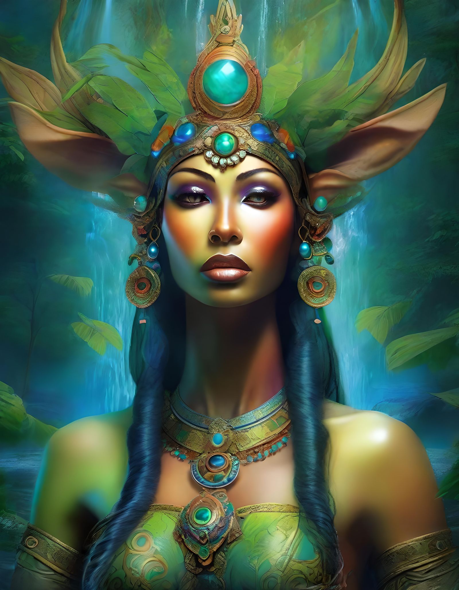 Indonesian Goddess: Fantasy, Nature, and Light