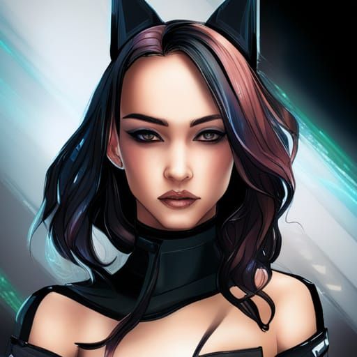 Cyberpunk Girls in Futuristic Attire