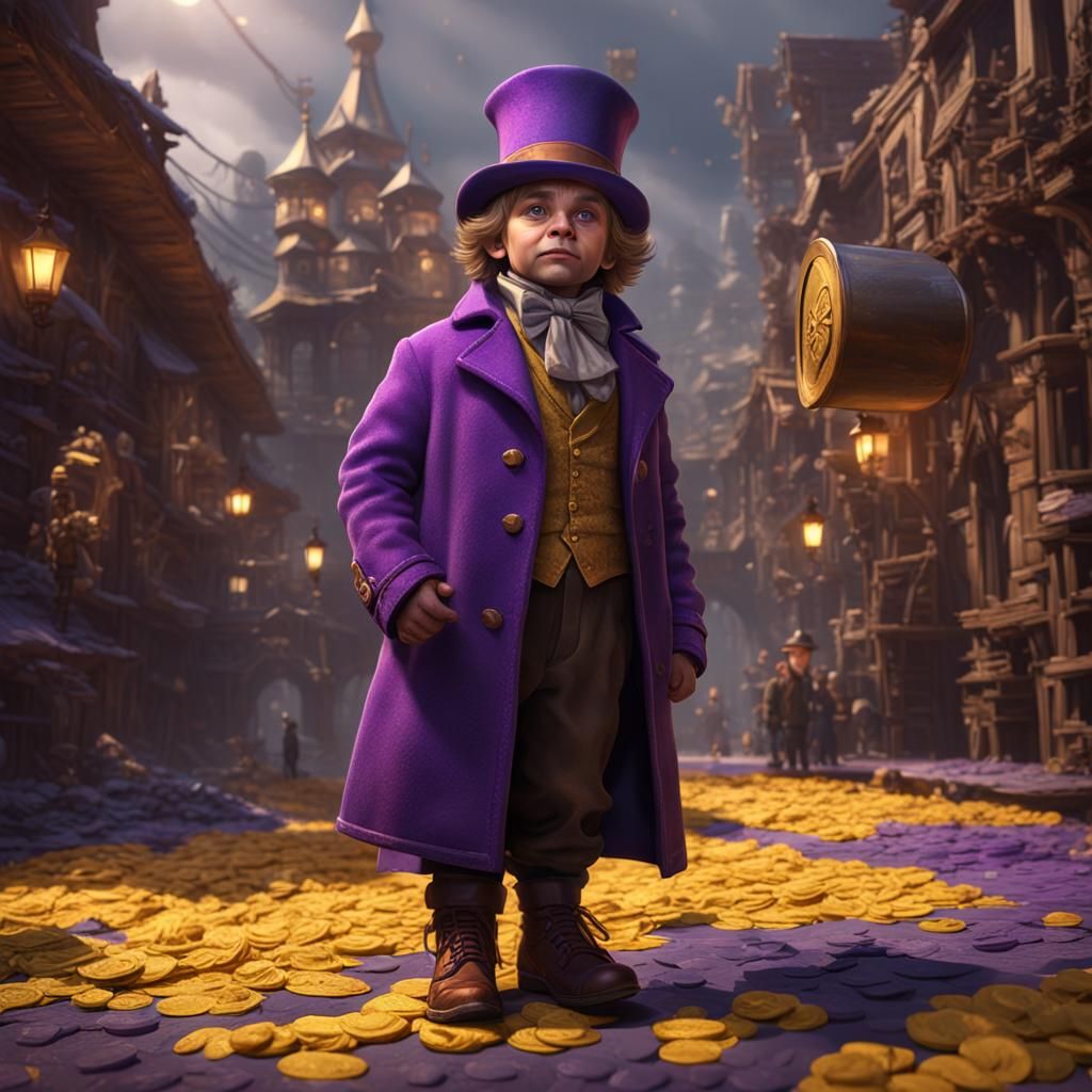 Dark Fantasy Halfling in Regal Attire, Inspired by Russian a...