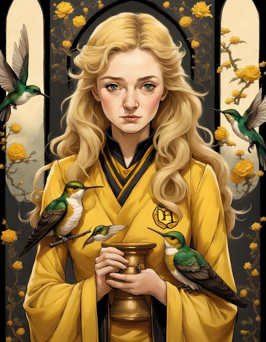 Honorable Helga Hufflepuff in Hogwarts Hallway