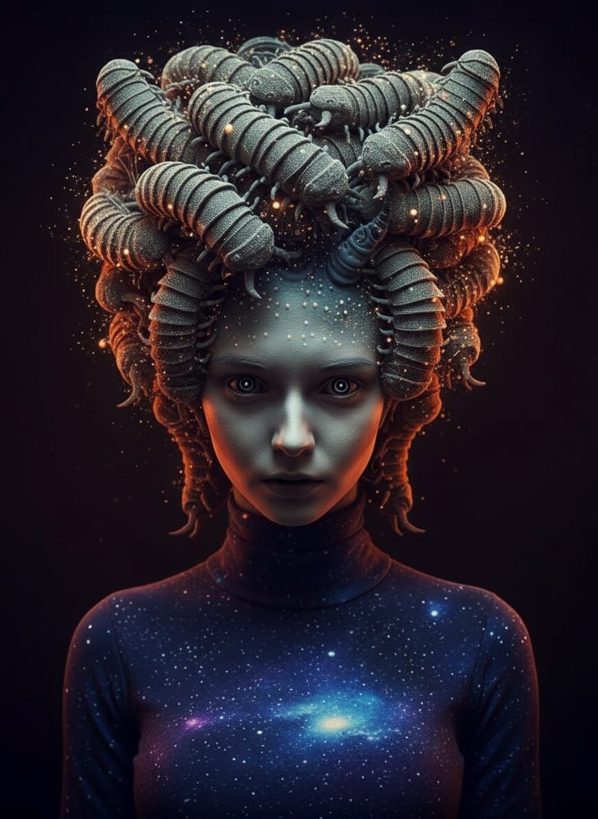 Tweed Tardigrade Up-Do Clothed in Fabric of the Universe