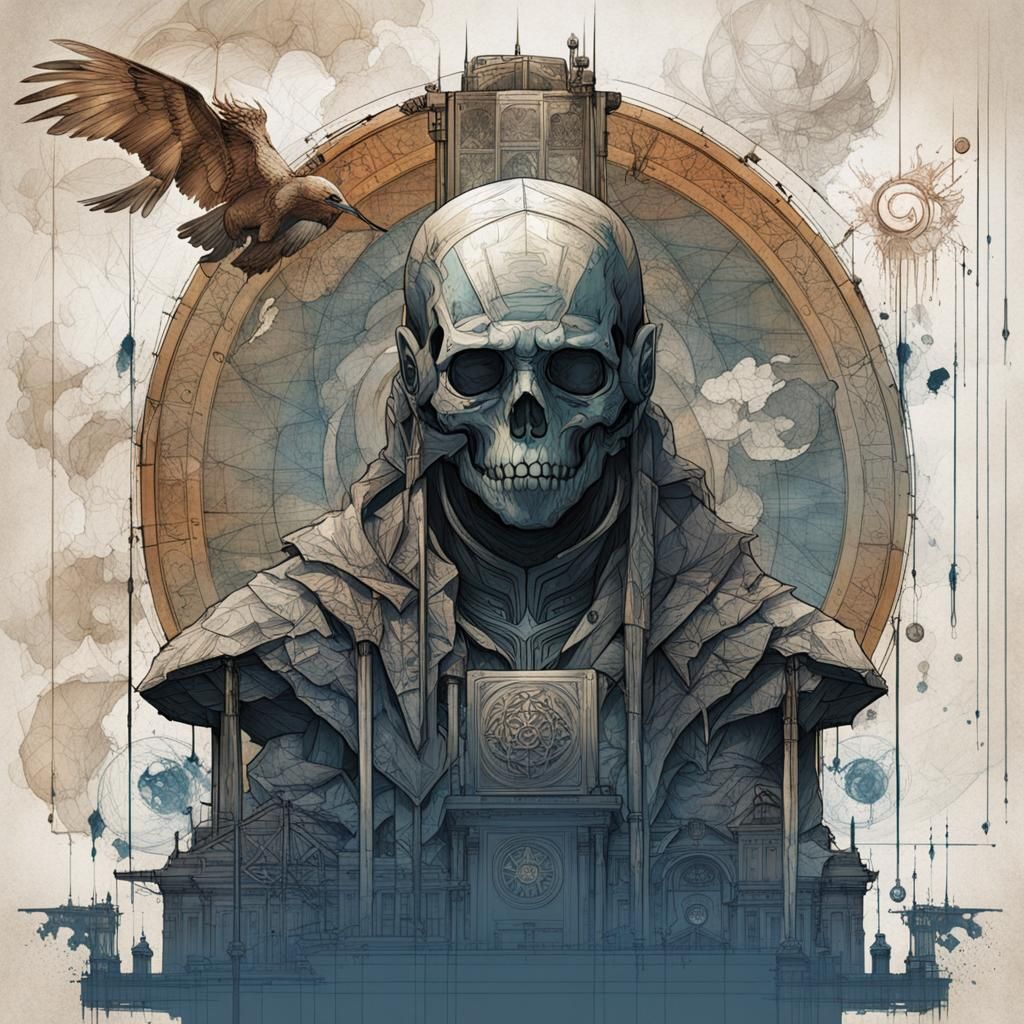 Mysterious Blueprint of Hidden Knowledge in Glowing Digital....