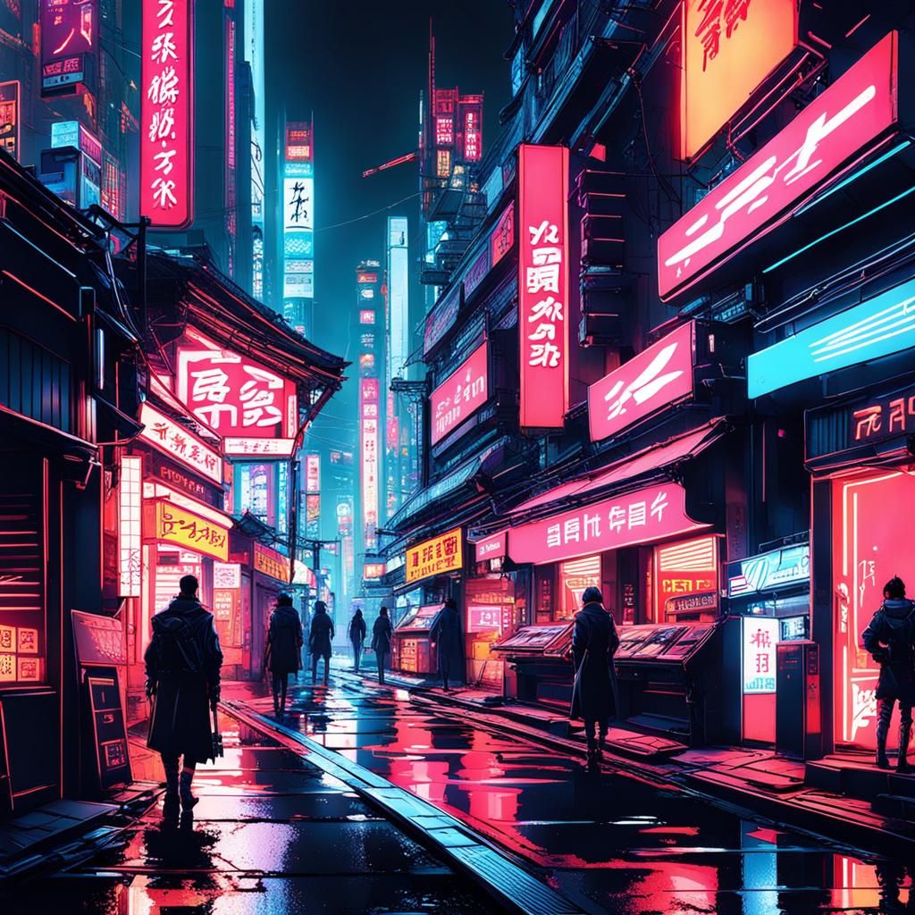 Cyberpunk Tokyo Unveils Futuristic Cityscape