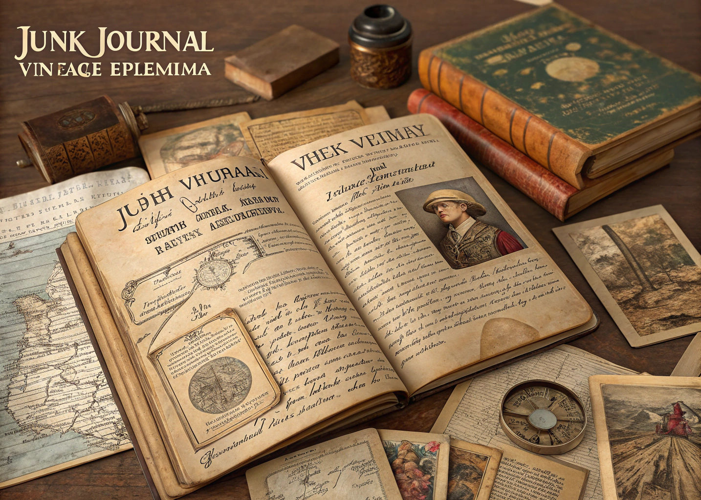 Hyperrealistic Vintage Ephemera in Hyperdetailed HDR