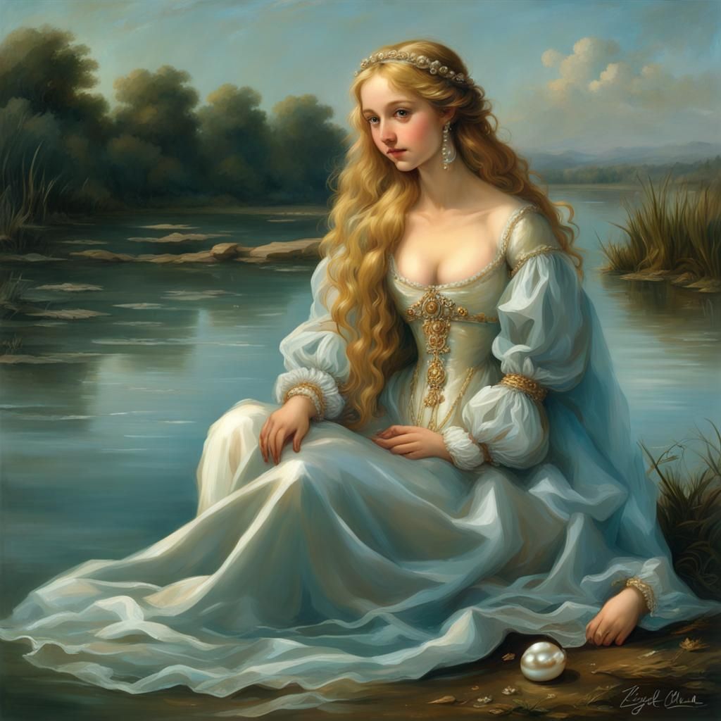 Renaissance Maiden in Regal Splendor