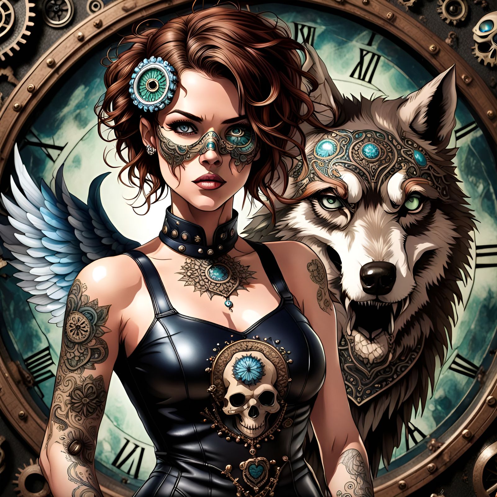 The Dark Angel of Shame and Her Pet Wolf, Contempt