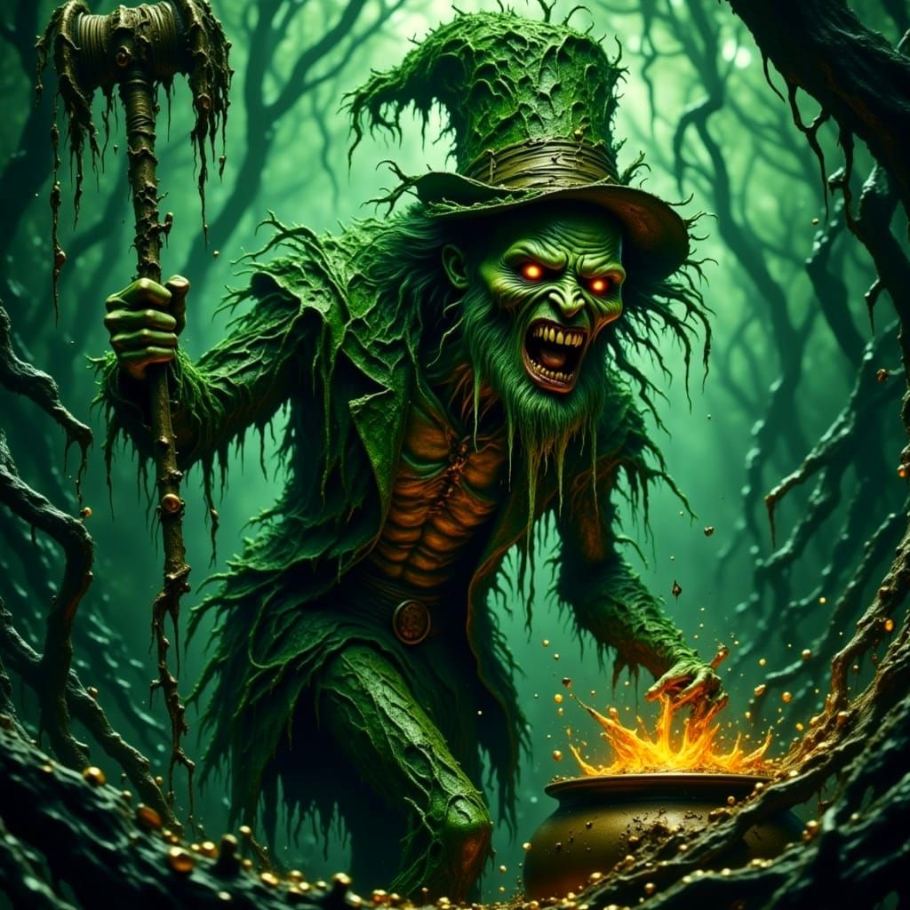 Undead Leprechaun Lurches Through Emerald Forest