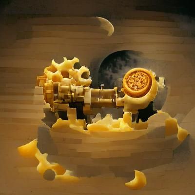 Cheese Moon in Steampunk Engine