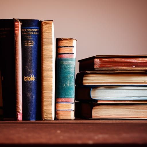 Books in Natural Lighting with Bokeh