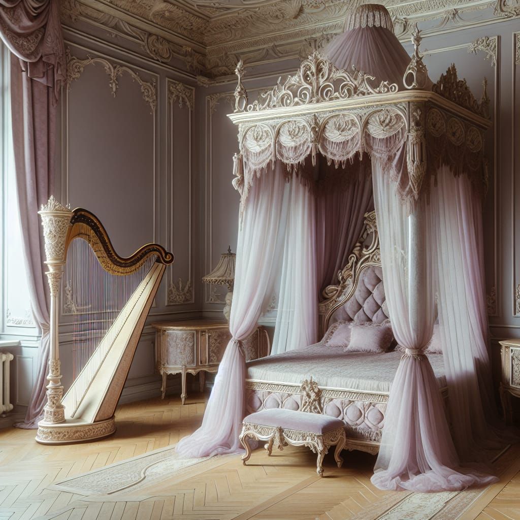 Medieval Princess Chamber in Pale Lavender