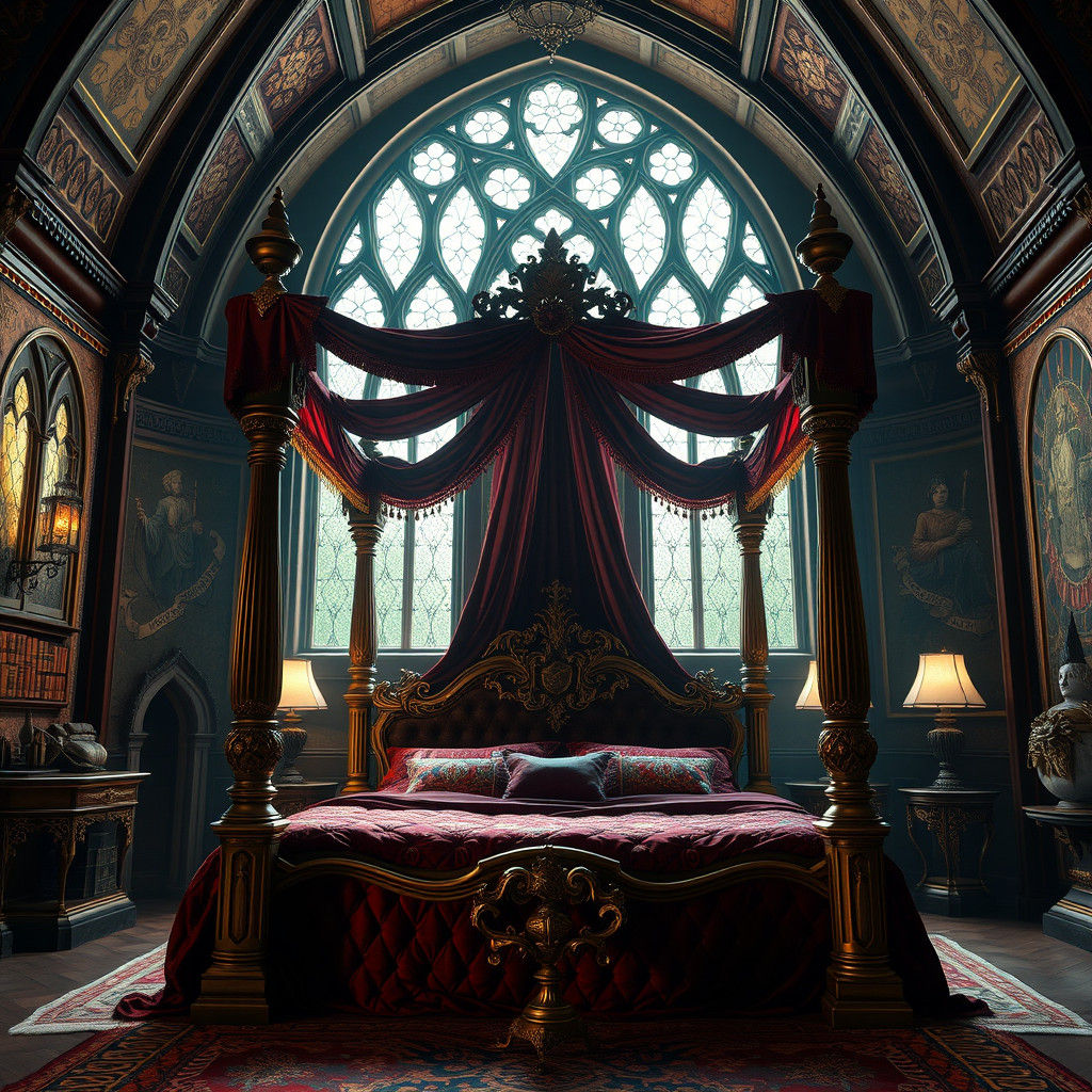 Golden Slumber in a Gothic Dreamscapes