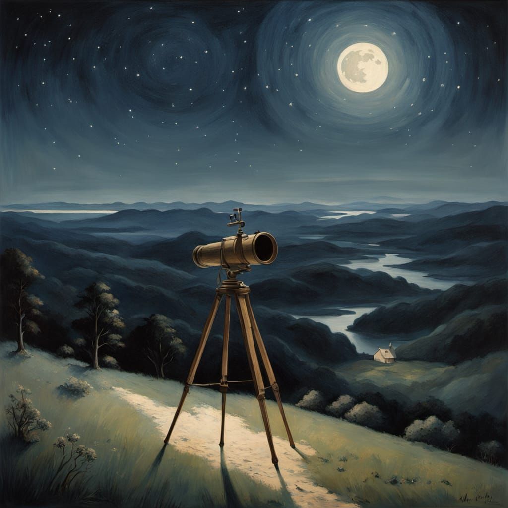 Stargazer Contemplates Majestic Ursa Major Constellation